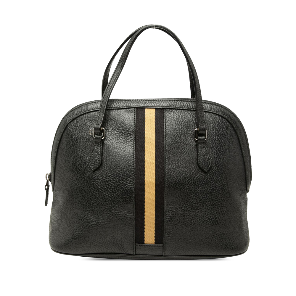 Pre-Loved Gucci Medium Calfskin Web Dome Satchel